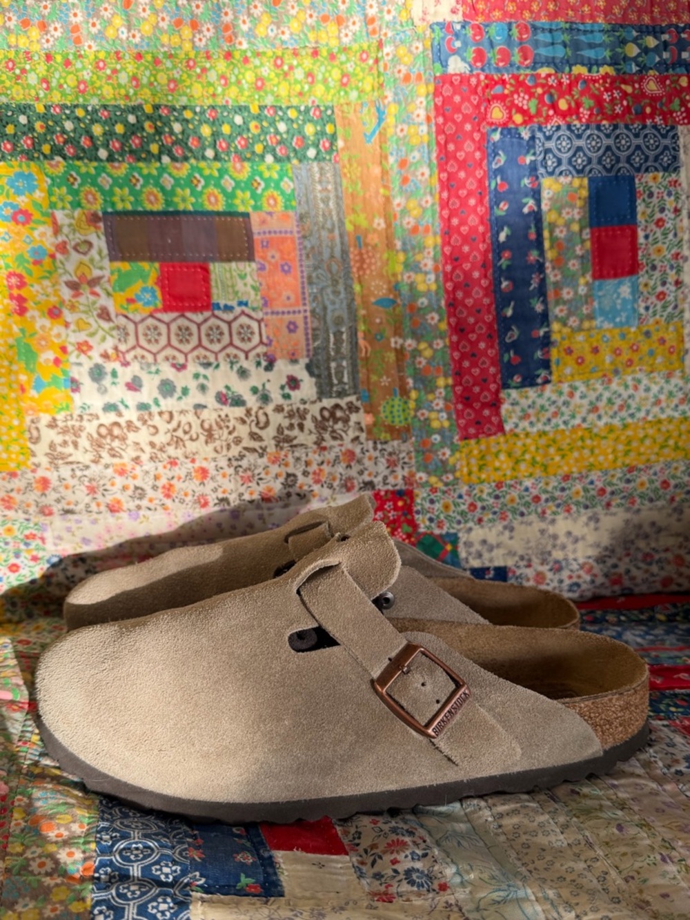 Birkenstock Taupe Boston Clogs - Picture 7 of 9